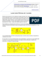 Luces Audio Rítmicas de 3 Canales