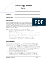 ENSC3003 - Fluid Mechanics Lab 3 Pumps: Student Name