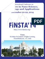 Finsta'14: Frontiers in Nano Science Technology and Applications