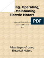 Selecting, Operating, and Maintaining Electric Motors: Instructional Materials Service Texas A&M University 8795