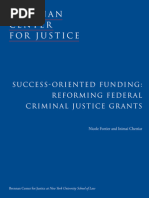 Success-Oriented Funding: Reforming Federal Criminal Justice Grants