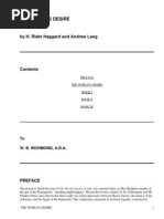 The World's Desire by Haggard, H. Rider (Henry Rider), 1856-1925