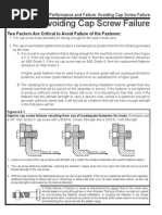 Avoiding Cap Screw Failure