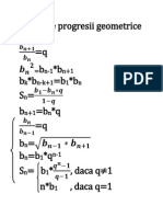 Formule Progresii Geometrice