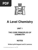 As Chemistry Unit 1 Notes