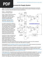 Typical PFD For Instrument Air Supply System