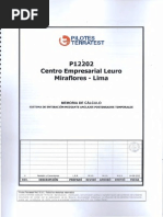 Memoria de Cálculo Terratest - Centro Empresarial Leuro