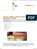 Cama, Sofás e Pufe de Garrafa Pet - Aprenda A Fazer - Vila Do Artesão