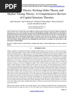 2013-14 - Agha Jahanzeb - Trade-Off Theory, Pecking Order Theory and Market Timing Theory A Comprehensive Review of Capital Structure Theories-94