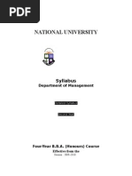 National University: Syllabus