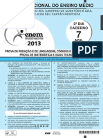 Enem 2013 - 2 Dia - Prova 1