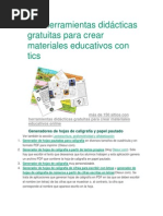 150 Herramientas Didácticas Gratuitas para Crear Materiales Educativos Con Tics