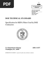 Doe STD 3020 2005 Hepa Standarti