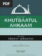 Khutbaatul Ahkaam Friday Sermons by Maulana Muhammad Ashraf Ali Thanvi