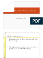 Eet 100 Microeconomic Theory I: 16 September 2013