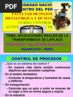 Aplicaciones de Transformada de Laplace