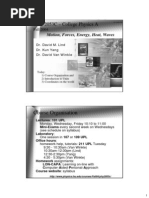 PHY 2053C - College Physics A: Course Organisation