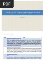 Top 25 Articles of Computer Science