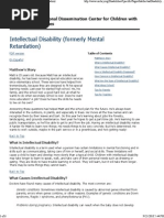 Intellectual Disability