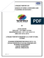 Retail Mapping and Area Expansion of WIPRO Consumer Care in Hooghly