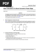 Basic Calculation of A Boost Converter's Power Stage