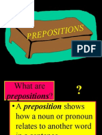 Prepositions Abridged