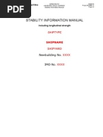 Stability Information Manual - Formato