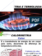 Calorimetria e Termologia