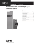 Contactor-Based Automatic Transfer Switch (ATS) Technical Data