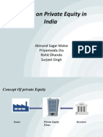 A Study On Private Equity in India