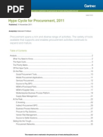 Hype Cycle For Procurement 2 217670