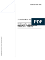 AS1388-1994 Guidelines For Technical Information For Building and Construction Products