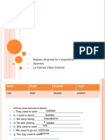 Preterito y Imperfecto 9-5 Homework Slides