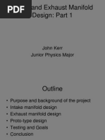Intake and Exhaust Manifold Design