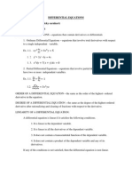 Differential Equations-1st Order, 1st Degree