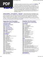 ITR, Construction Procedures and FTC, Pre-Commissioning Procedures