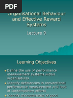 Organisational Behaviour and Effective Reward Systems