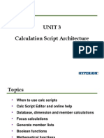 Hyperion Essbase Calculation Scripts Presentation