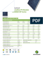 CHSM6610P Series Crystalline PV Module: Datasheet