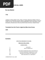 Superstition in All Ages (1732) Common Sense by Meslier, Jean, 1664-1729