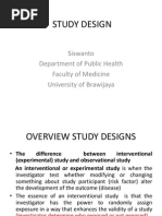 Epidemiological Study Designs