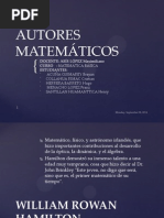 Autores Matemáticos