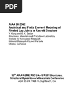 AIAA 98-2062 Analytical and Finite Element Modeling of Riveted Lap Joints in Aircraft Structure