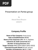 Presentation On Partex Group