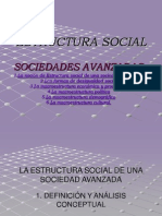 Estructura Social. Sociedades Avanzadas