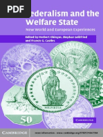 FEDERALISM Federalism and The Welfare State, New World and European Experiences