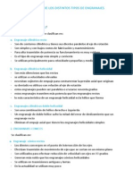 Caracteristicas de Los Distintos Tipos de Engranajes