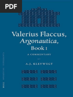 Valerius Flaccus, Argonautica, Book I - A Commentary - A. J. Kleywegt (2005)