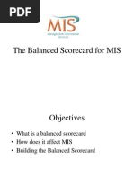 The Balanced Scorecard For MIS