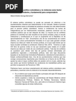 Violencia y Sistema Político Colombiano